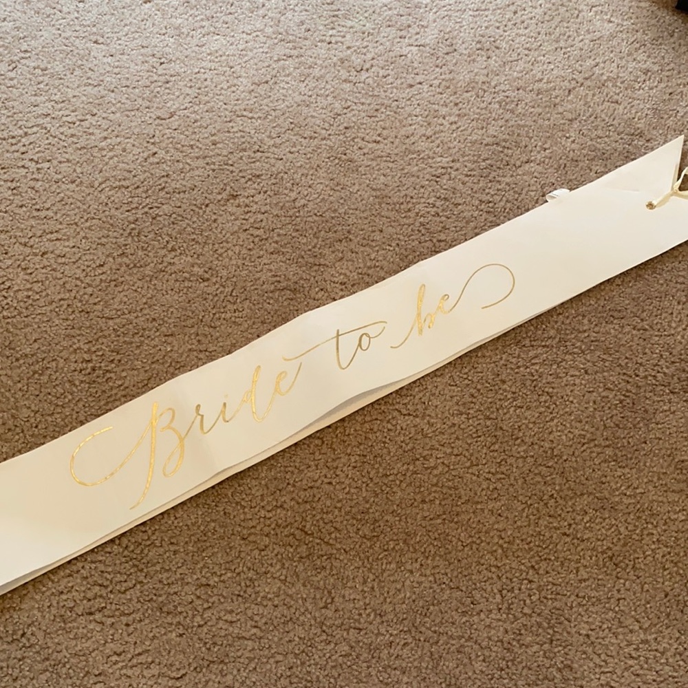 Bride to Be Sash
